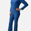 Conjunto Blusa Manga Larga y Pantalón Acampanado Ama