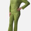 Conjunto Blusa Manga Larga y Pantalón Acampanado Ama - Imagen 3