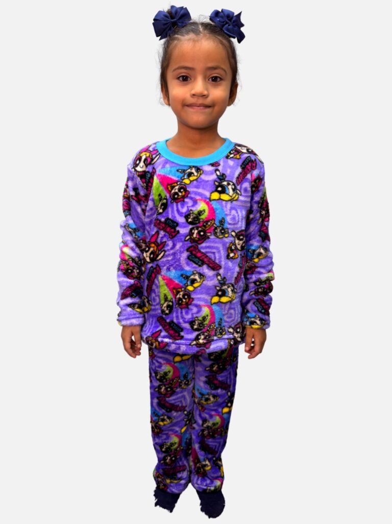 Pijama Felpa Niña Sudadera y Pants De Dibujos Paquete 10 Conjuntos