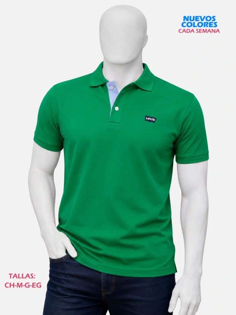 Playera Con Cuello Levis Algodón Pique Paquete 10 Piezas