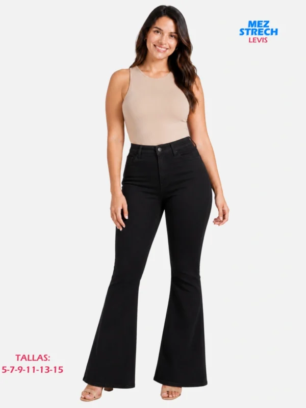 Pantalón Levis Acampanado Mezclilla Strech Paquete 10 Piezas