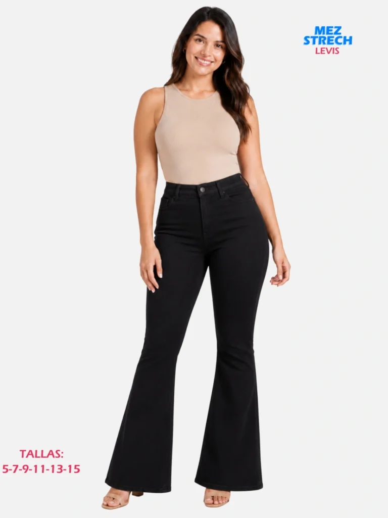 Pantalón Levis Acampanado Mezclilla Strech Paquete 10 Piezas