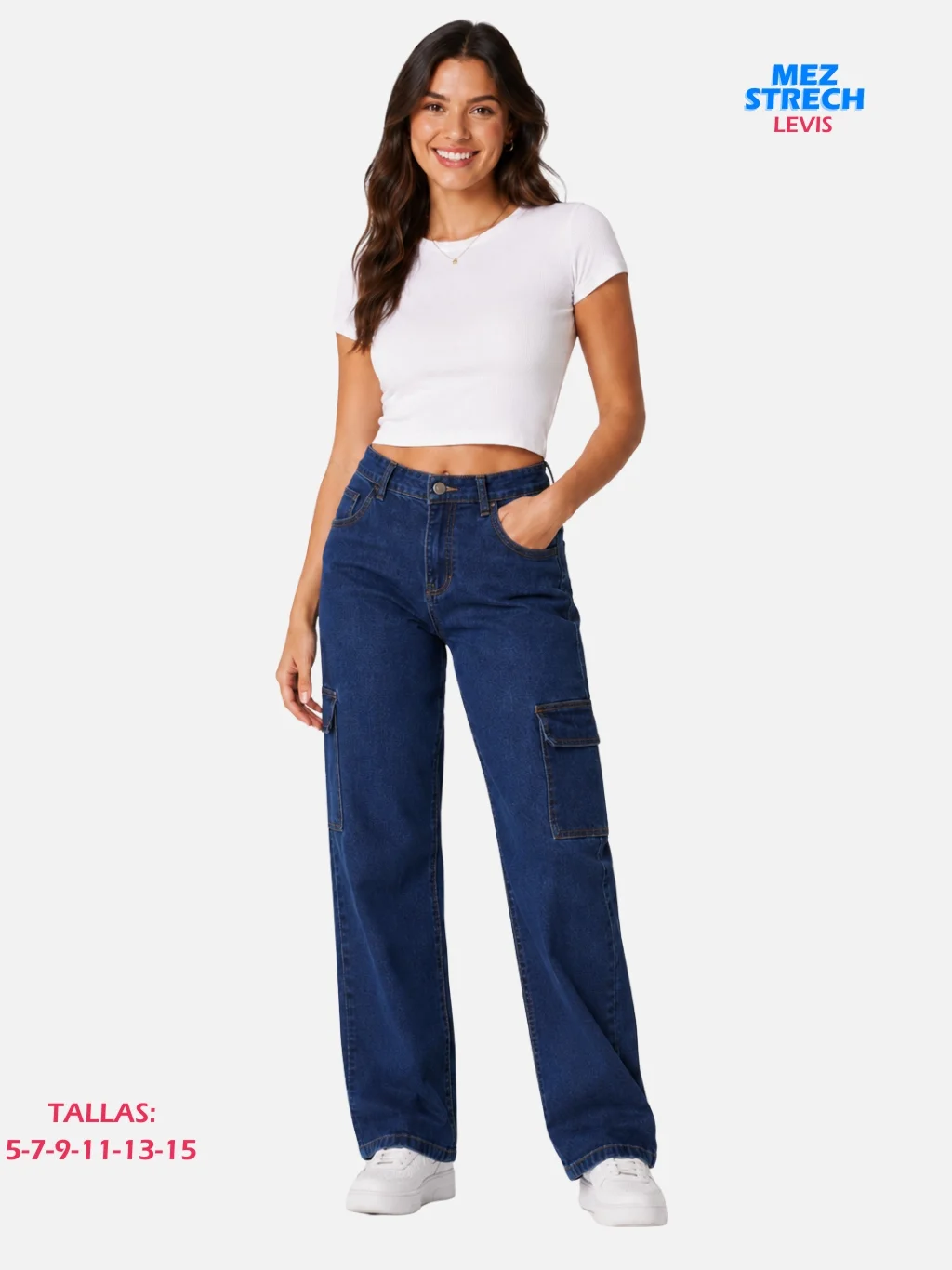 Pantalón Levis Cargo Mezclilla Strech Paquete 10 Piezas