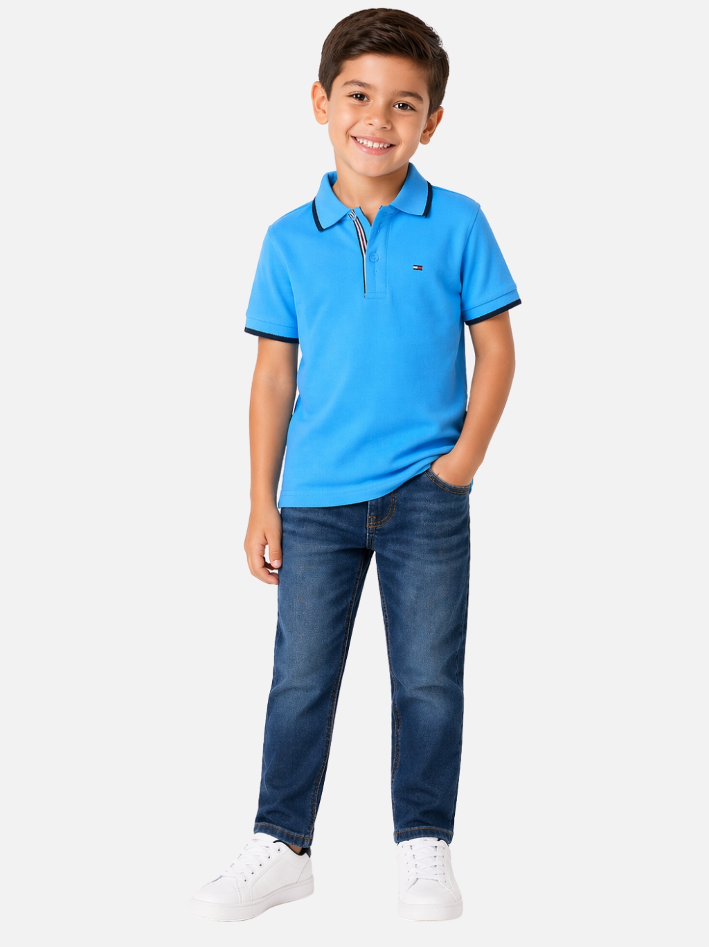 Playera Polo Niño Alg Pique Paquete 10 Piezas - Imagen 2