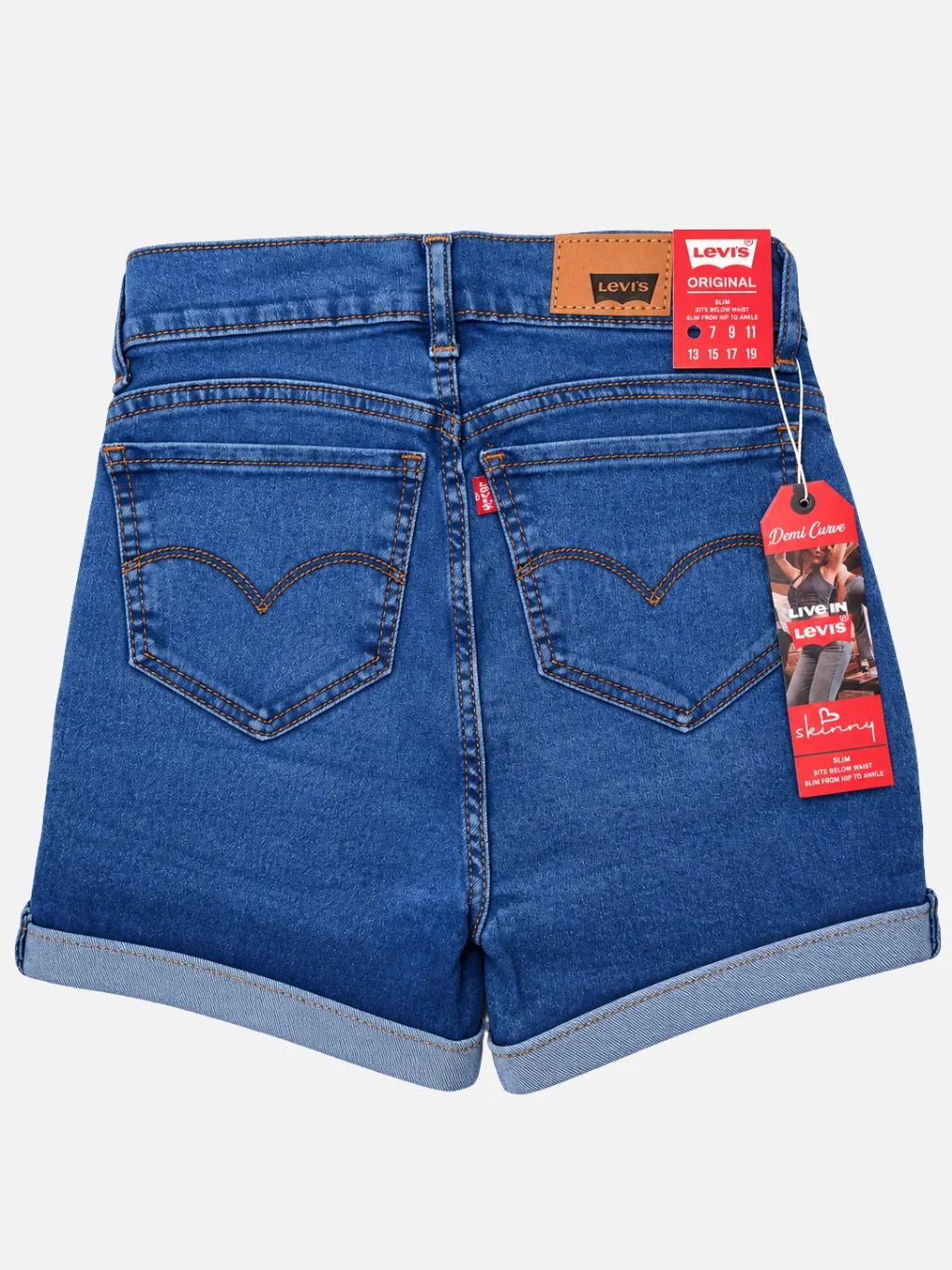 Shorts Levis Mezclilla Strech Paquete 10 Piezas - Imagen 2