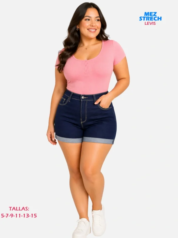 Shorts Levis Mezclilla Strech Paquete 10 Piezas
