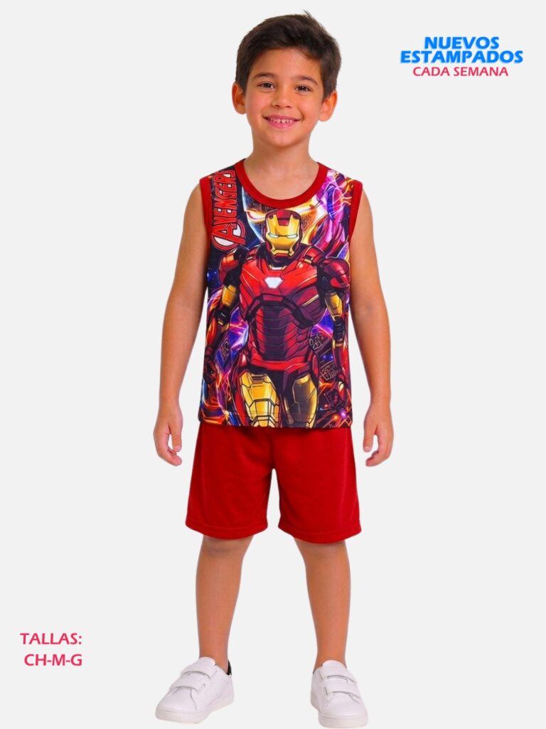 Conjuntos Alo Sin Mangas Niño Paquete 10 Kits