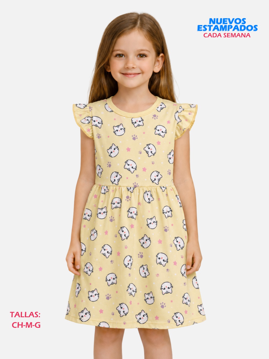 Vestidos ELE Niña Algodón Paquete 20 Piezas