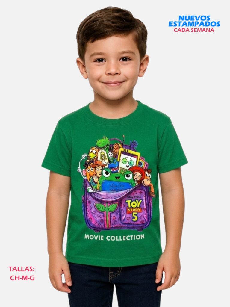 Playera Estamp Eco Niño Kat Paquete 10 Piezas