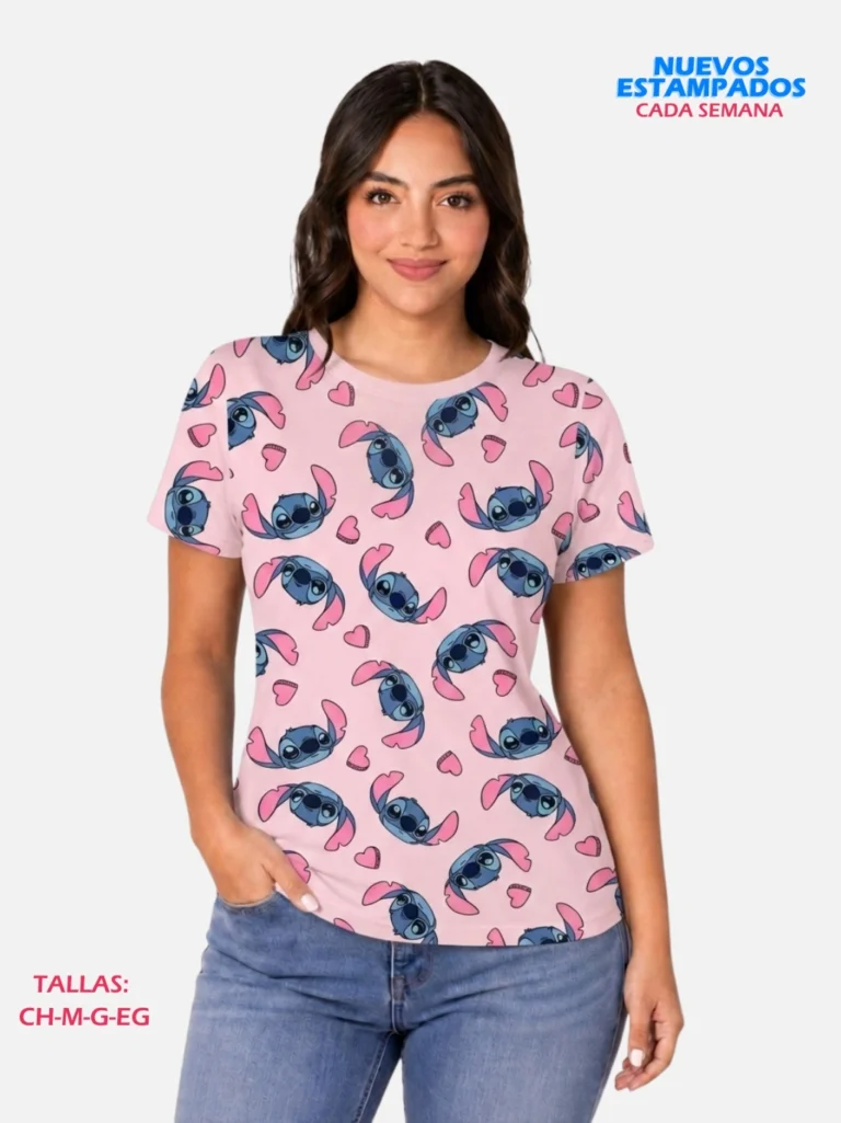 Playera Perw Cari Algodón Mujer Paquete 10 Piezas