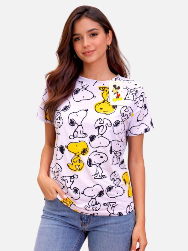 Playera Perw Cari Algodón Mujer