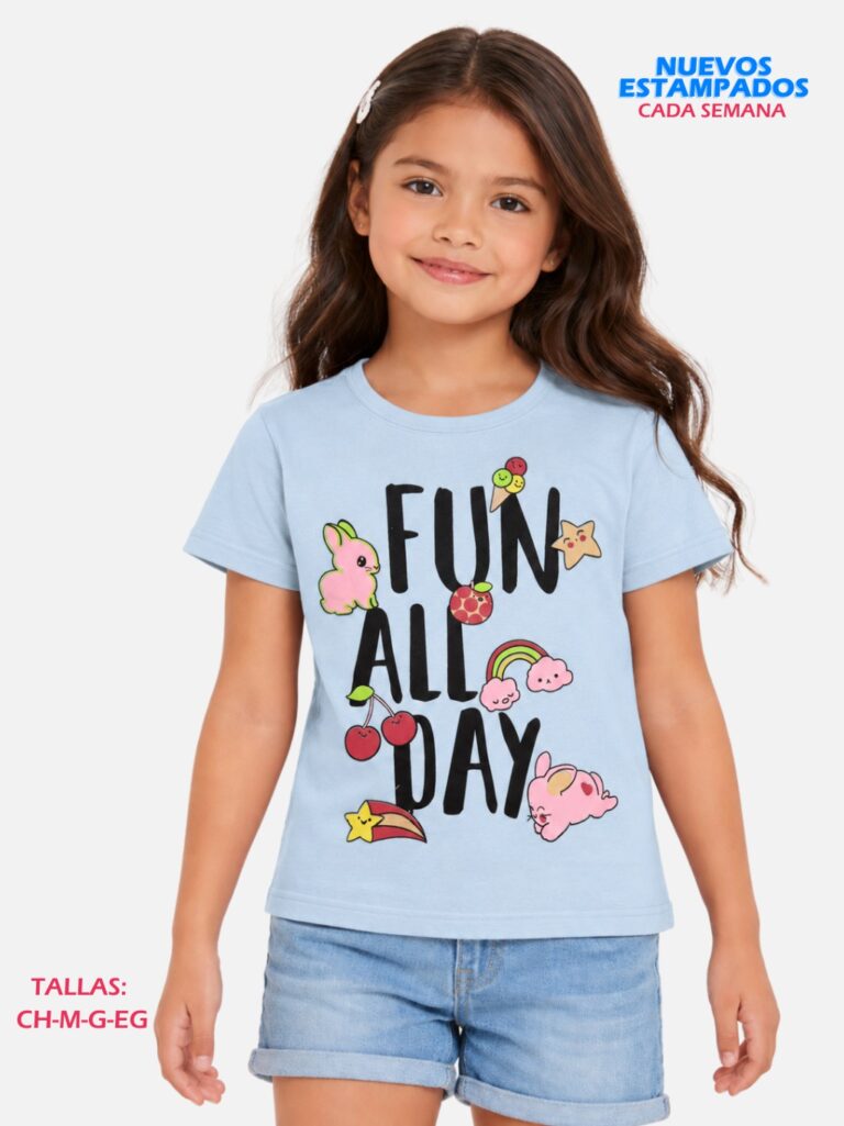 Playera Emd Niña Algodón Paquete 20 Piezas