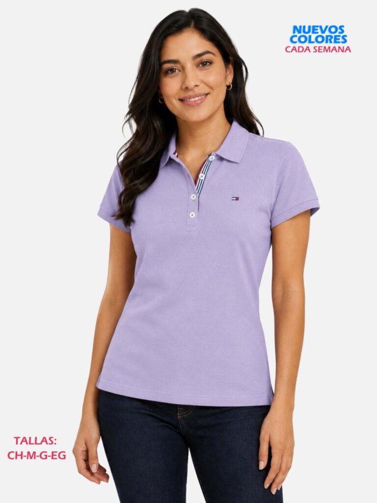 Playera Con Cuello Tommy Algodon Mujer Paquete 10 Piezas
