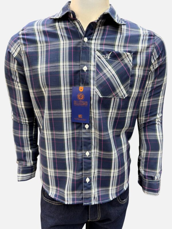 Camisa AE Manga Larga Cuadros Basic Paquete 10 Piezas