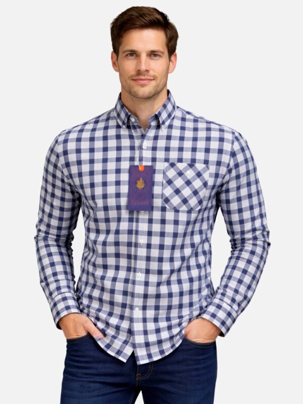 Camisa AE Manga Larga Cuadros Basic Paquete 10 Piezas