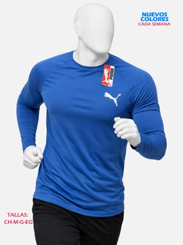 Playera Gus Sport Lycra Manga Larga Paquete 10 Piezas