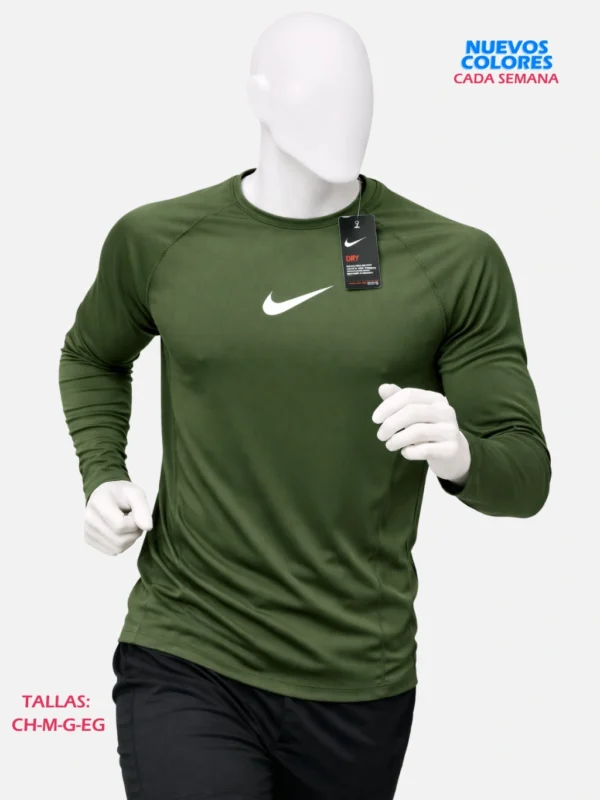 Playera Gus Sport Lycra Manga Larga Paquete 10 Piezas