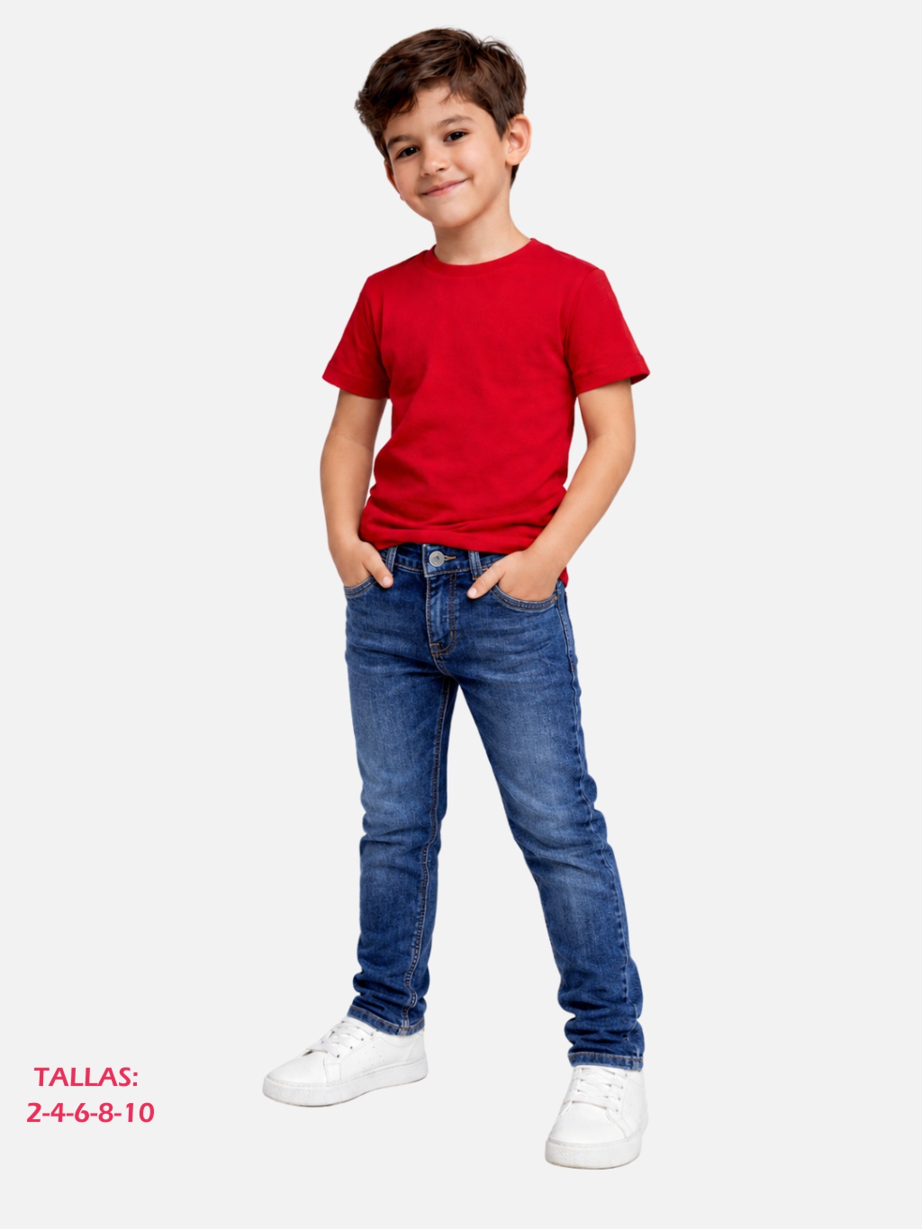 Pantalón Niño LVS Mez Strech Paquete 10 Piezas