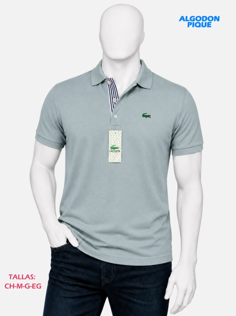 Playera Con Cuello Lacoste Algodón Pique Paquete 10 Piezas
