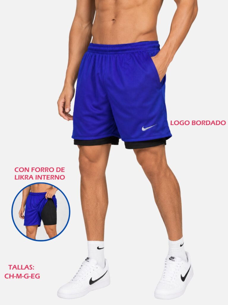 Short Sport Con Forro Paquete 10 Piezas