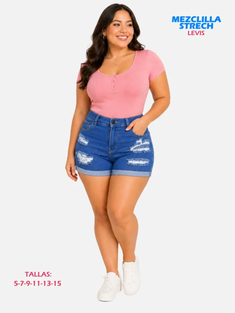 Shorts Levis Rasgado Mez Strech Paquete 10 Piezas