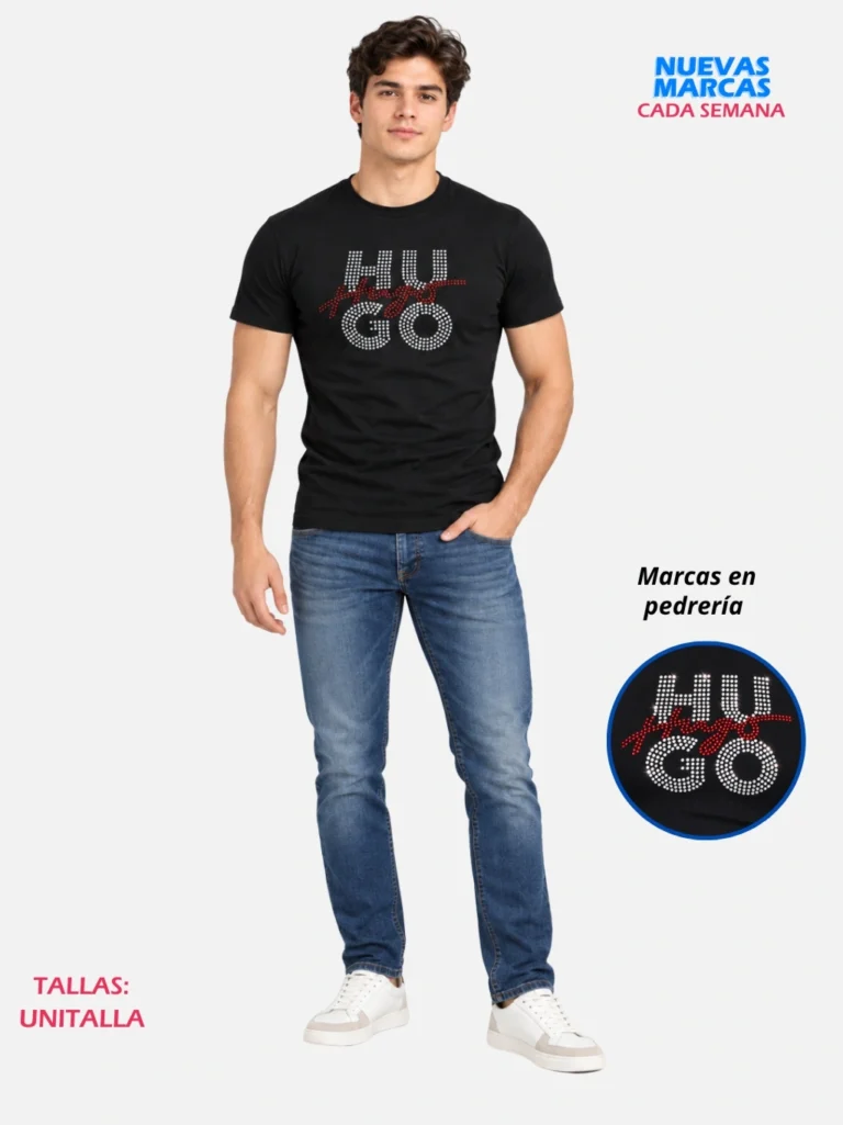 Playera Con Pedrería Licra Algodón Paquete 10 Piezas