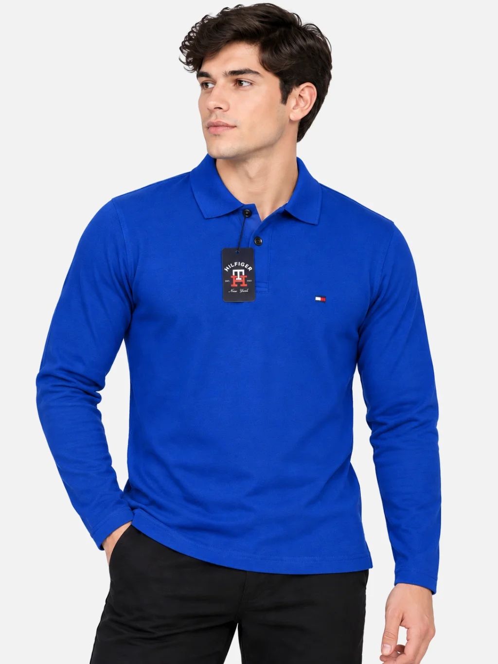 Playera Polo Tommy Manga Larga Algodón Paquete 10 Piezas - Imagen 3
